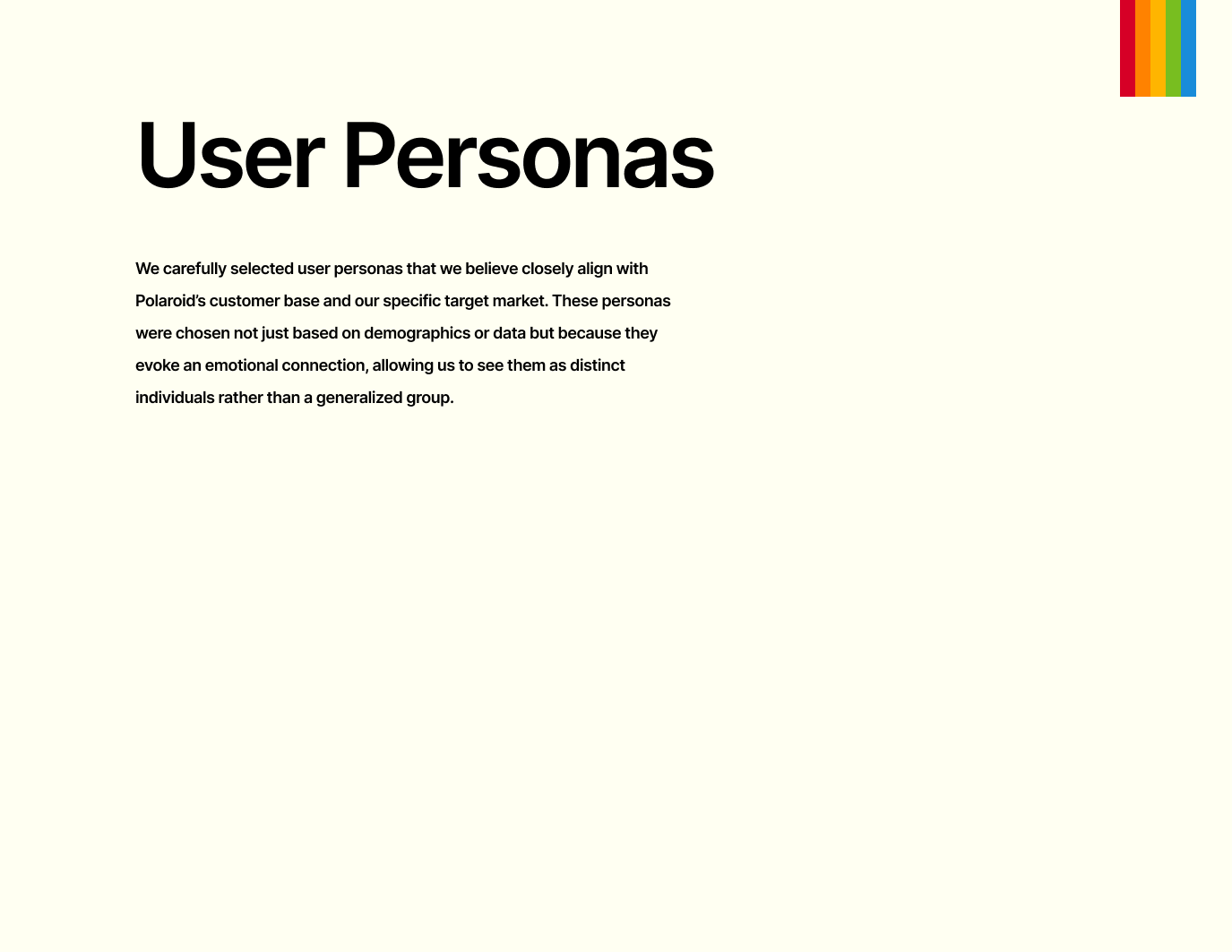 Personas overview