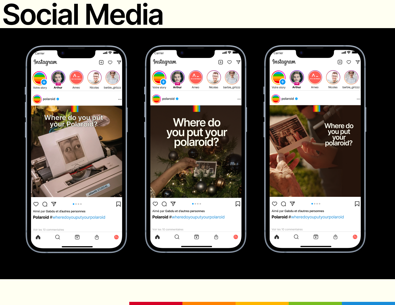 Social campaign — variations